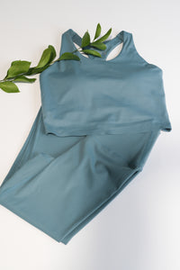 Lyn Pastel Blue Racer Back Top