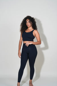 Irish High-Waist Lycra Leggings in Black