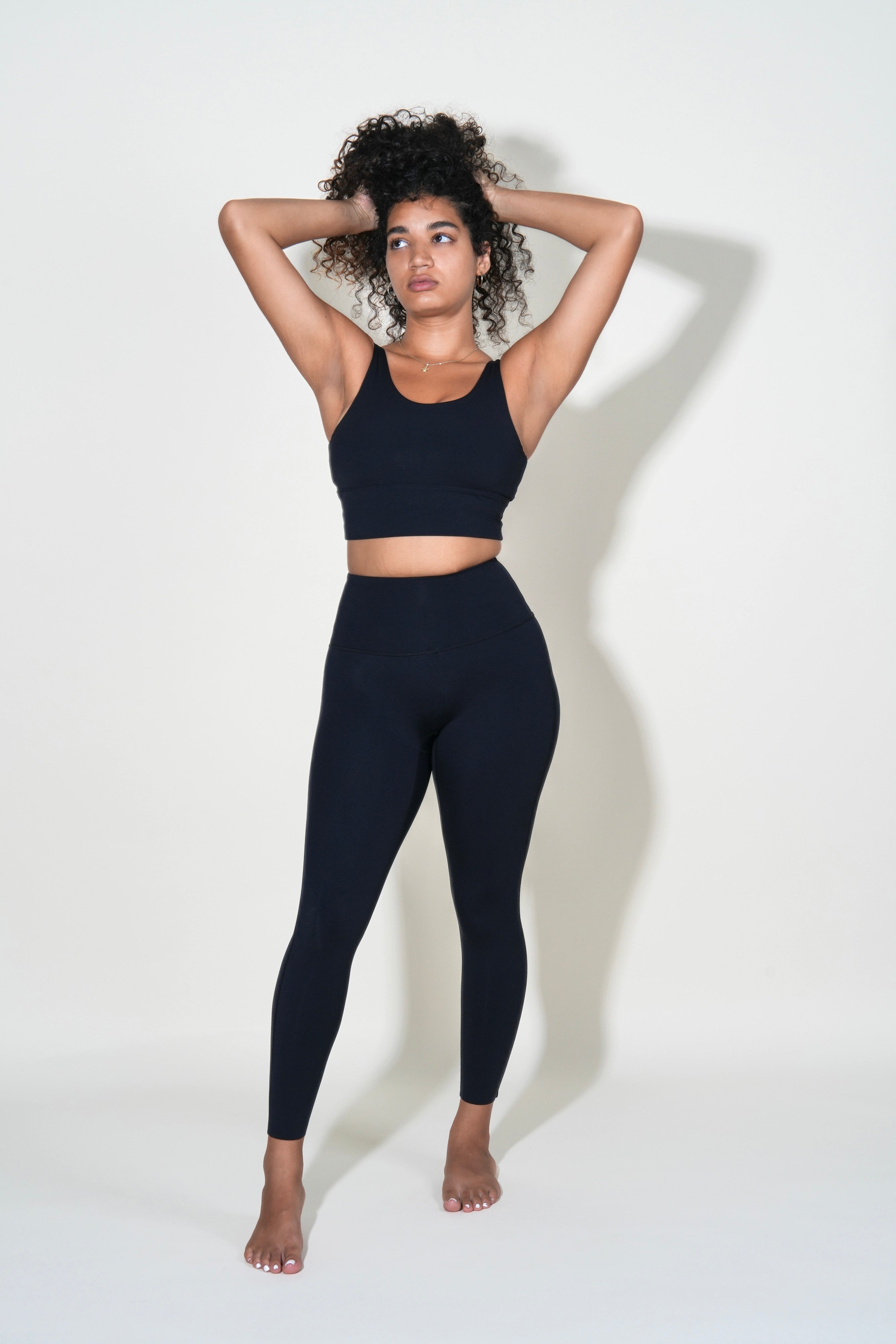 Irish High Waist Lycra Leggings in Black HIZIBEAN