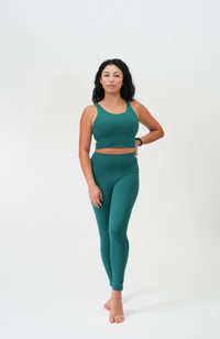 Irish High-Waist Lycra Leggings in Teal